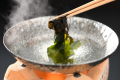 【お料理一例】田老名物・『真崎わかめ』！生の真崎わかめをしゃぶしゃぶでお召し上がりください！