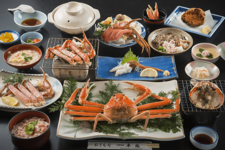 【活がに満足】『活がに』がなんと３杯！焼きがに、茶碗蒸し、甲羅焼きetc！活がにを味わい尽くす！