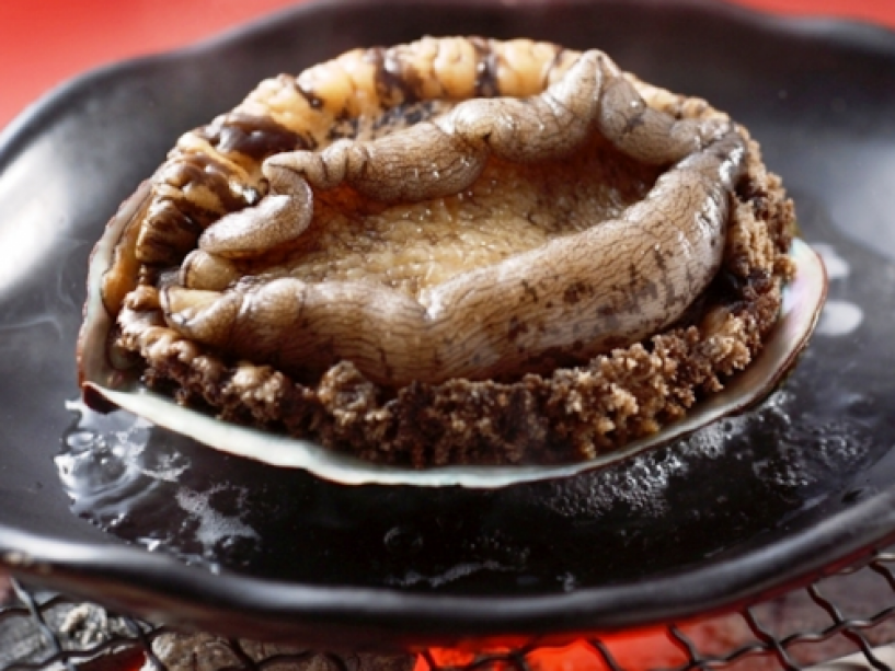 鮑の陶板焼き付プラン