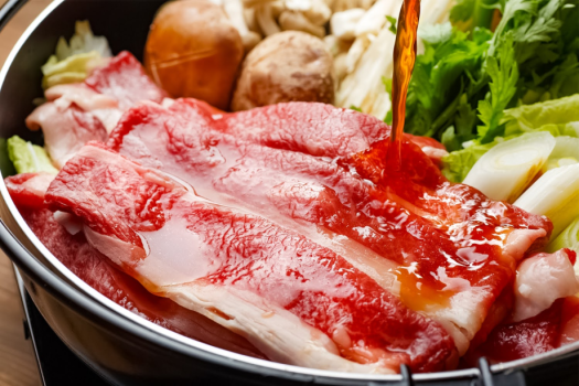 【1泊2食】≪Winter Only≫淡路椚座牛すき焼きプラン～冬を楽しむ待望のあったかメニュー。地元ブランド牛”淡路椚座牛”をすき焼きで堪能～