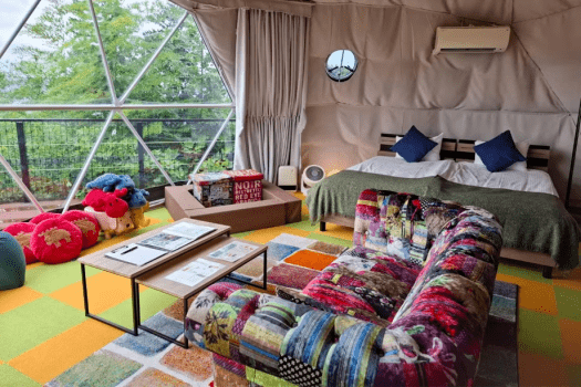 □+Lei Ohanaオープン記念・第1弾□【大学生必見✨】春グランピングを楽しむならココ🌸＜4/1～4/24の期間限定＞平日50％OFF・土日30％OFFで学割グランピング〈素泊まり／選べるお食事〉