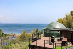 【オーシャンテラス】4ベッド・直径7ｍ＜”ウメ”＞ドームテント