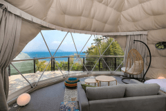 【オーシャンテラス】4ベッド・直径7ｍ＜”サクラ”＞ドームテント