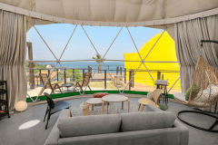 【オーシャンテラス】4ベッド・直径8ｍ＜”アジサイ”＞ドームテント