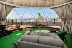 【オーシャンテラス】4ベッド・直径8ｍ＜”コスモス”＞ドームテント