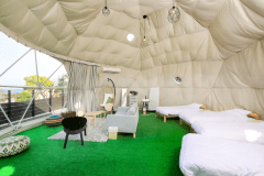 【オーシャンテラス】4ベッド・直径8ｍ＜”スイセン”＞ドームテント