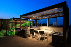 【オーシャンテラス】2ベッド・全長7ｍ＜”スズラン”＞コクーンテント・バスタブ