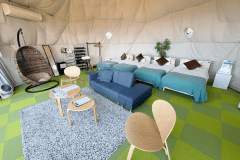 【Ocean Terrace】4 beds, 8m diametere＜&rdquo;Suisen&rdquo;＞dome tent