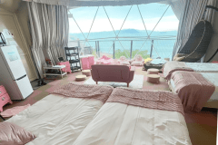 【オーシャンテラス】4ベッド・直径7ｍ＜&rdquo;サクラ&rdquo;＞ドームテント