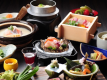 「對當地食材的講究」來自山的恩惠♪河川的恩惠♪【陶醉在味覺之旅】廚師長使出渾身解數的傑作──品種豐富的「山村會席料理」方案