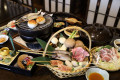 夕食一例・南竜庵テーブル席（水コンロ使用）