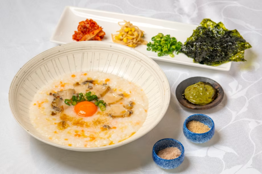 【朝食】あわび粥