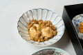 朝食一例　納豆餅　お餅食べ放題