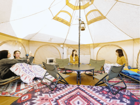 タケノコテント＆小部屋付（冷暖房完備）