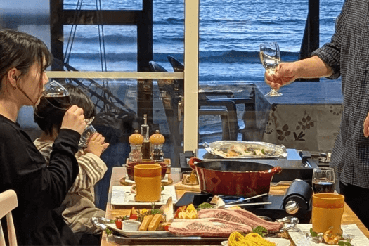 【今だけの特別価格】海絶景コテージで楽しむお部屋でゆっくり味わう贅沢ステーキBBQ＆スイーツ付〈1泊夕食付〉