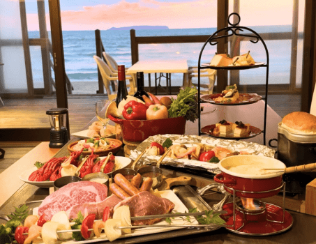 【冬季限定】海絶景コテージであったかお部屋食!4つの味で楽しむ贅沢ステーキBBQ&とろ~りチーズフォンデュ&豪華3段スイーツ〈1泊夕食付〉 【冬季限定】海絶景コテージであったかお部屋食!4つの味で楽しむ贅沢ステーキBBQ&とろ~りチーズフォンデュ&豪華3段スイーツ〈1泊夕食付〉