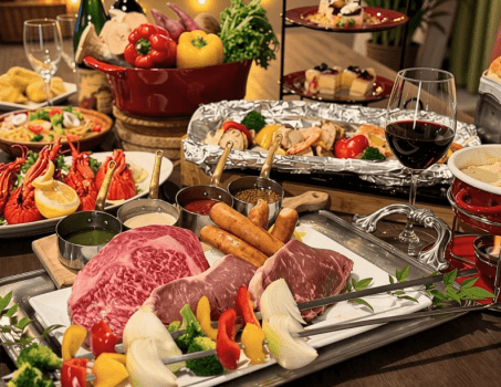 【冬季限定】海絶景コテージであったかお部屋食!4つの味で楽しむ贅沢ステーキBBQ&とろ~りチーズフォンデュ&豪華3段スイーツ〈1泊夕食付〉 【冬季限定】海絶景コテージであったかお部屋食!4つの味で楽しむ贅沢ステーキBBQ&とろ~りチーズフォンデュ&豪華3段スイーツ〈1泊夕食付〉