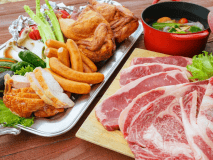 【定番】＜BBQグランピング＞ぶどうの樹オリジナルステーキ＆魚介のアクアパッツア鍋付スタンダードグルメプラン