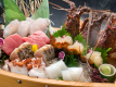 【美食贅沢会席】伊勢海老をはじめとした「季節の船盛り」は７種盛！