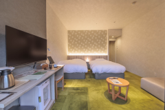 スタンダードはツインベッド。