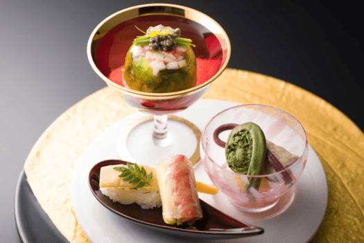 【ご夕食一例】料理長が手掛ける創作料理です。