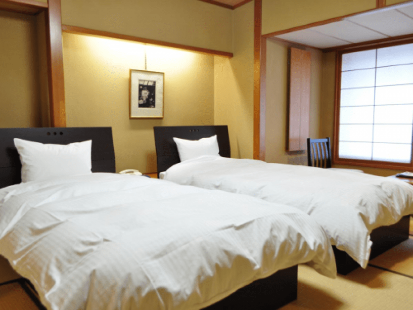 皆生つるや リーズナブルなベッド付和室8畳 高めマットレスで楽々 禁煙 プランを選ぶ