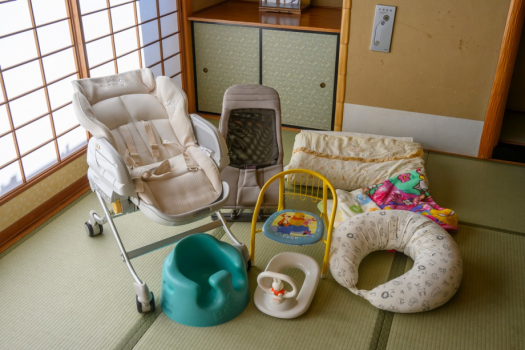 お子様連れでも安心の各種グッズを取り揃えております お子様連れでも安心の各種グッズを取り揃えております
