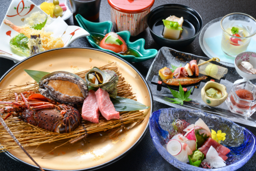 浜焼会席【倭姫の膳】の一例