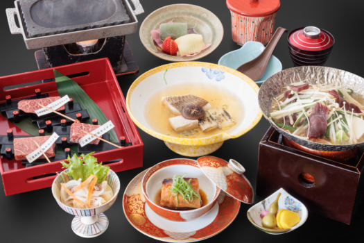 斎王の宮の旅館料理をぜひご賞味くださいませ。