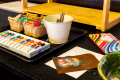 Postcard making with traditional crafts