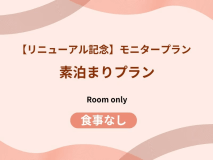 【リニューアル記念】モニタープラン素泊まり / 大浴場源泉掛け流し