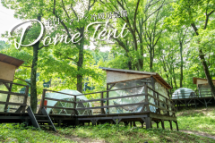 【最大4名／冷暖房完備】ドームテント4M (半円ベッド1台&ソファベッド)