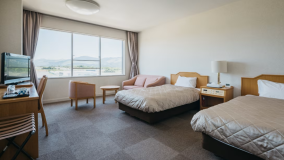 【禁煙】ツインルーム 阿蘇山ビュー