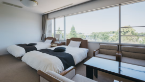 【禁煙】角部屋の和洋室　阿蘇山ビュー