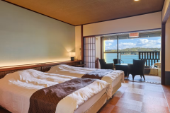 【ツインベッド38平米】◆海側・露天風呂付き◆～2名様◆禁煙