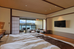 【ツインベッド46平米】◆海側・露天風呂付き◆～2名様◆禁煙