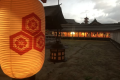 【静寂の中に灯る提灯】新年の嚴島神社
