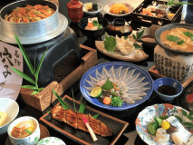 穴子満喫コースイメージ画像。穴子づくしの内容となっております。