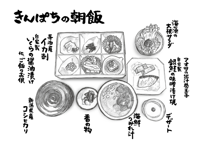 和食膳:きんぱちの朝飯 和食膳:きんぱちの朝飯
