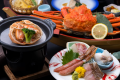 かに・かにコース　当館自慢のカニ料理イメージです。（※カニはカットして提供いたします。）
