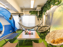 【個室5名】世界初キャンプ部屋登場！バス・トイレ共用　禁煙