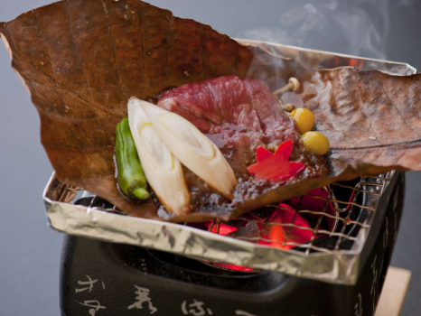 ＜料理一例・朴葉焼き＞創作会席☆メインは福島牛
