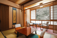 夢酔庵　川沿い和室　６畳 　ユニットタイプ源泉かけ流し温泉付