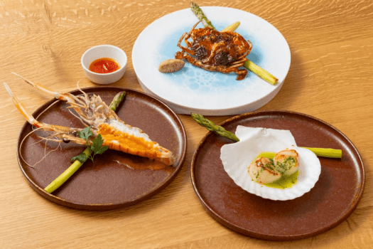 【鉄板焼・六左衛門】和洋懐石鉄板焼【スタンダードrokuza青藍コース】dinner 日帰り専用