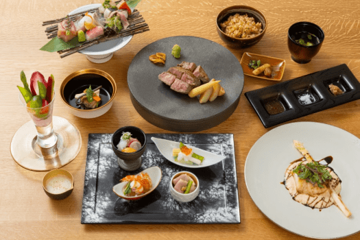 【鉄板焼・六左衛門】和洋懐石鉄板焼【スタンダードrokuza青藍コース】dinner 日帰り専用