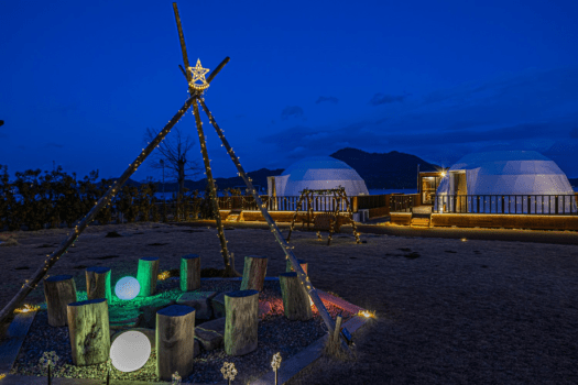 【バレンタインプラン】＜1日2組限定＞3大特典付き✨スイーツ＆シアターで特別な日を楽しむSweet Valentine 💝【選べるお食事】REST GLAMPING