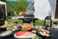 【One night with 2 meals】Glamping BBQ plan ～Gourmet BBQ where you can enjoy all the delicious food of Yamanashi produced using the spring water of Mt. Fuji～ 〈”THE FOREST”〉