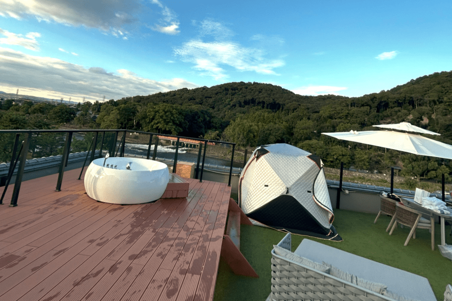 屋上グランピングエリア※画像は一例