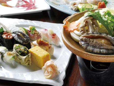 【海辺の鮨宿】＜記念日・お誕生日＞乾杯ドリンク＆メッセージ入りスイーツプレート付／特別アニバーサリーコース／1泊2食付＜スパ＆サウナを楽しもう＞