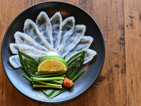 【海辺の鮨宿】宿泊者限定「とらふぐ＆鮨コース」さらに鮑ステーキ付＜鮨屋台＞贅沢！とらふぐ＆鮨づくしプラン1泊2食付